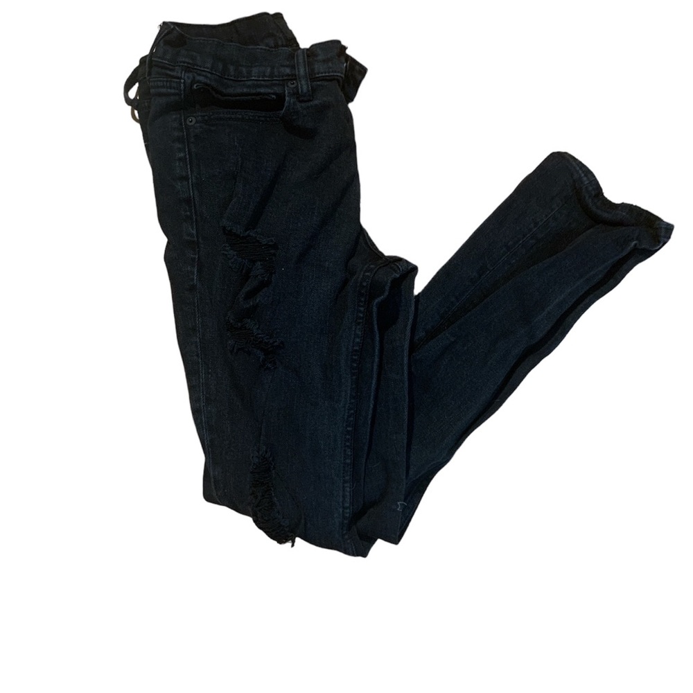 RSQ boys size 16 black distressed skinny jeans